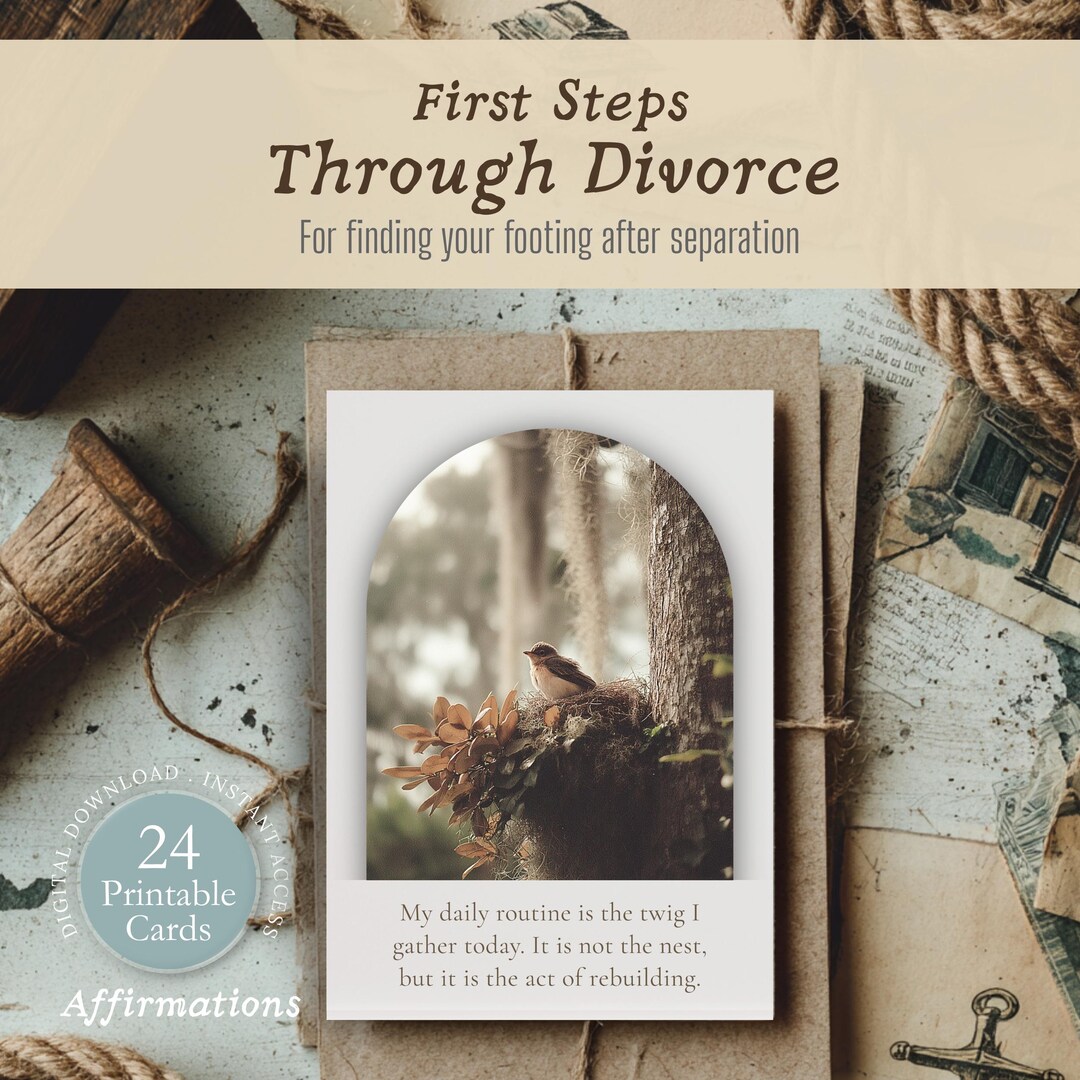 Divorce Affirmation Cards | Digital Deck for First Steps Through ...