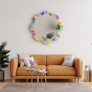 Rainbow Colourful Mirror Child Bedroom Mirror Mirror for Nursery Decor Mirror for Kids Bathroom Gift for friends Entering A New Home