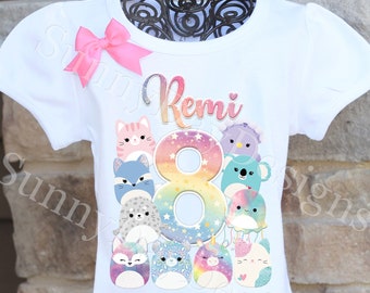 Squishy Birthday Shirt: Personalized Girls Birthday Outfit