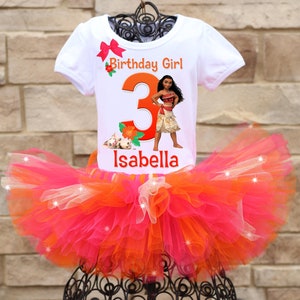 Moana Birthday Tutu Outfit, Moana Birthday Outfit, Moana Birthday Party