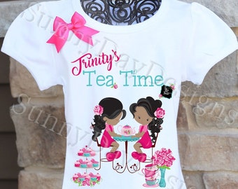 Tea Party Birthday Shirt, Tea Time Birthday Shirt, Tea Party Themed Birthday Party, Second Birthday Party Ideas, Tea Party Shirt