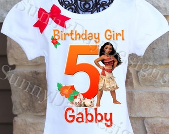 Moana Birthday Shirt, Moana Birthday Outfit, Moana Birthday Party