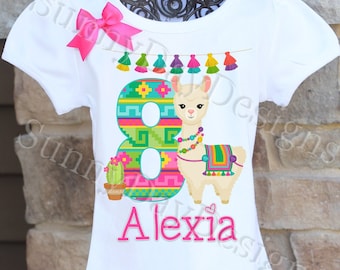 Llama Birthday Shirt, Llama Birthday Party Ideas, Llama Birthday Outfit, Teen Birthday Shirt, Tween Birthday shirt