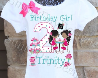 Tea Party Birthday Shirt, Tea Time Birthday Shirt, Tea Party Themed Birthday Party, Second Birthday Party Ideas, Tea Party Shirt
