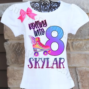 Roller Skating Birthday Shirt, Roller Skating Birthday Outfit, Skating Birthday Shirt