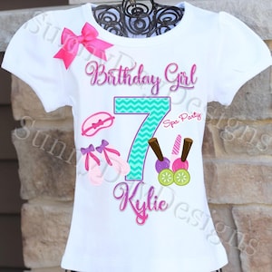 Spa Birthday Shirt, Spa Birthday Outfit, Spa Day Birthday Shirt