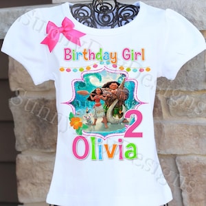 Moana Birthday Shirt, Moana Birthday Outfit, Moana Birthday Party