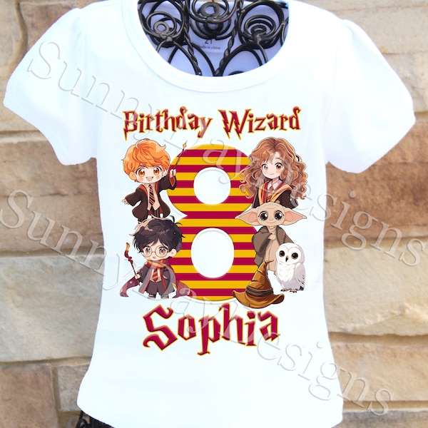 Wizard School Birthday Shirt, Wizard Birthday Shirt, Wizard Themed Birthday Party