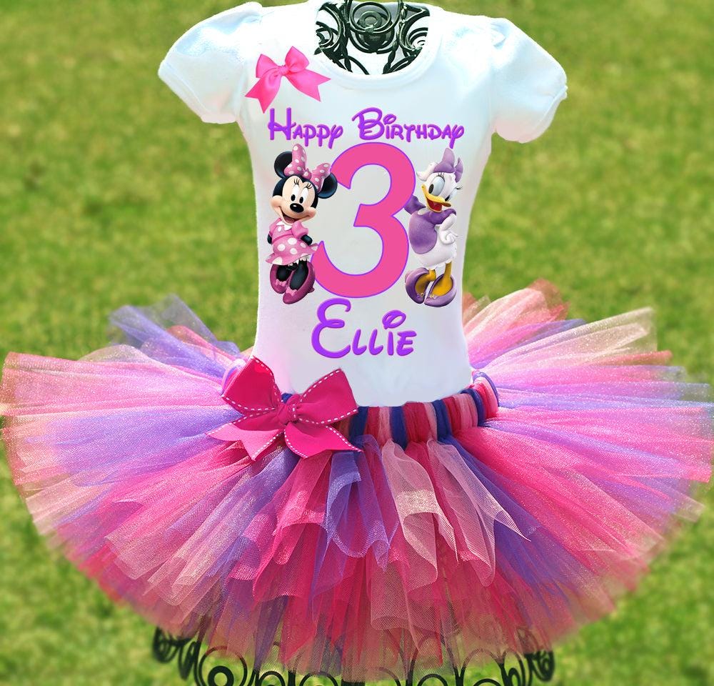 Minnie's Bowtique Tutu Outfit, Minnie and Daisy Birthday Tutu Outfit