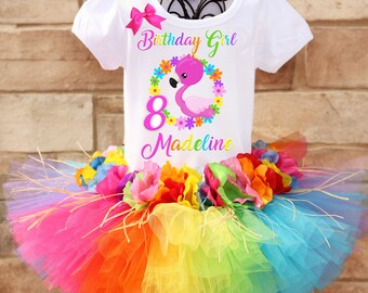 Hawaiian Flamingo Birthday Tutu Outfit, Hawaiian Luau Birthday Outfit, Hawaiian Themed Birthday Party, Teen Birthday Party Ideas