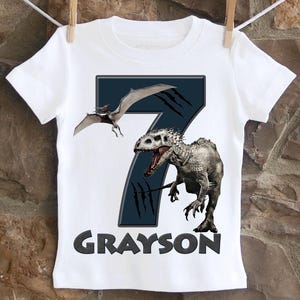 Dinosaur Birthday Shirt | Cool T-Rex Design for Kids | Birthday Party Tee | Dino Lover Gift | Custom Dinosaur Party Shirt