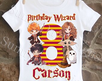 Wizard Birthday Shirt, Wizard School Birthday Shirt, Wizard Themed Birthday Shirt, Boys Birthday Ideas