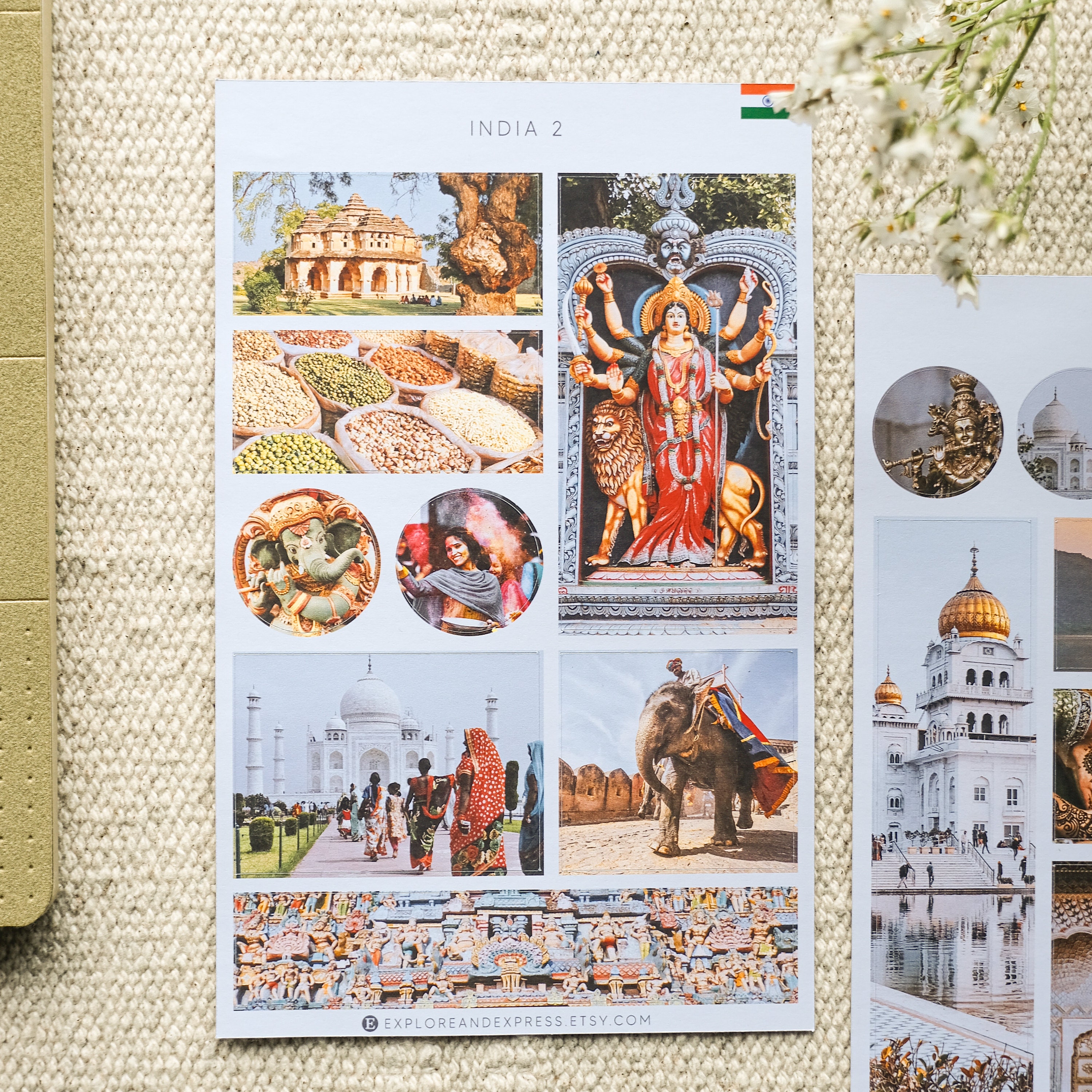 India Travel Stickers for Journaling, Indian Stickers, City Trip ...