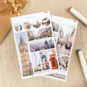 Stickers Londen | Stickers Engeland | Reisverslag Londen | Stadsstickers | Oriëntatiepuntstickers | VK-stickers | Reisstickers Europa