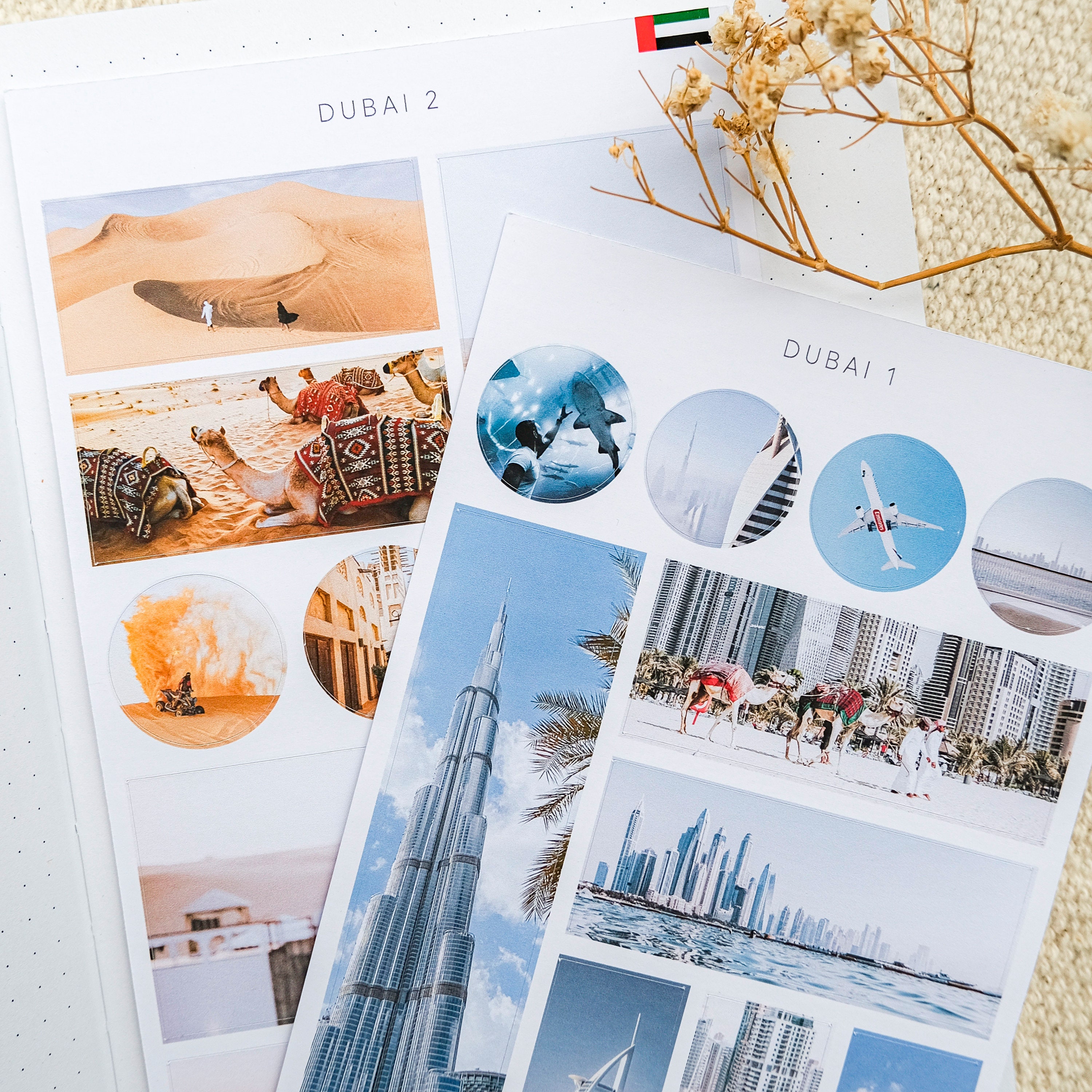 Dubai Trip Stickers, United Arab Emirates Travel Stickers for Travel