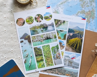 Philippines Stickers | Manila Stickers | Filipino Stickers | Asia Travel Stickers | Travel Journal Stickers | Vacation Stickers