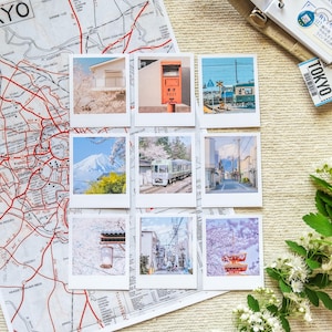 Japanstickers, reisstickers, Japanse stickers, Aziëstickers, monumenten Japan, reisdagboekstickers