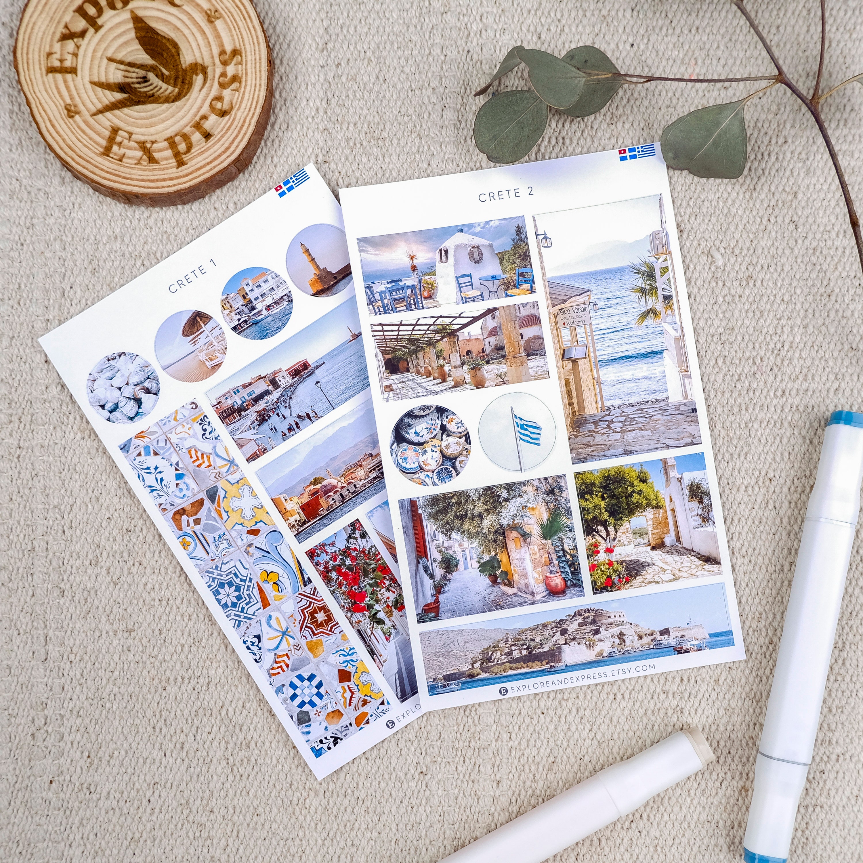 Crete Stickers, Greece Stickers, Travel Stickers, Greek Stickers, Crete ...