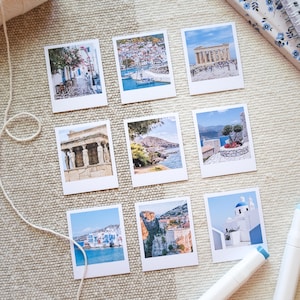 Stickers photo Grèce - Stickers pour carnet de voyage, monuments de la Grèce, stickers grecs, stickers Athènes, cadeau pour les amoureux de la Grèce