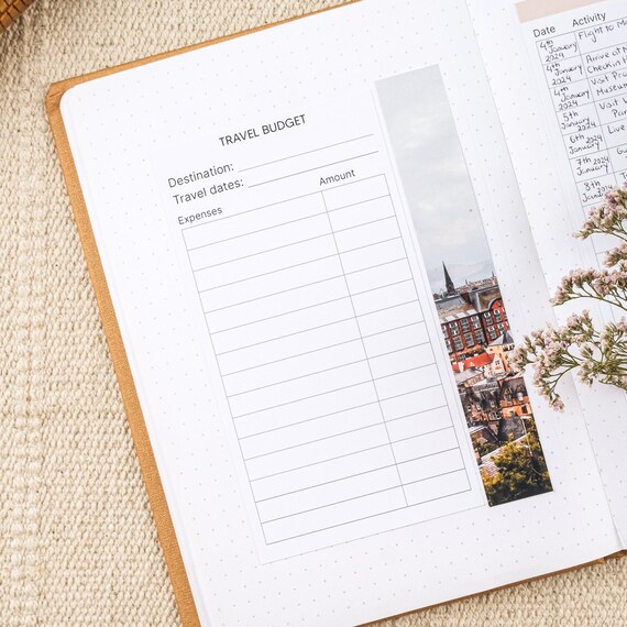 Travel Expense Tracker Sticker For Travel Planner or Journal, Budget Planner Vacation, Finance Planner Sticker, Travel Budget Sticker.