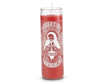 Sacred Heart of Jesus 7 Day Saint Candle Red