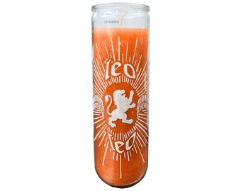 Leo Zodiac Candle, 7 Day