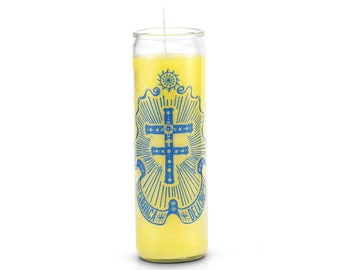 Cross of Caravaca 7 Day 1 Color Prayer Candle