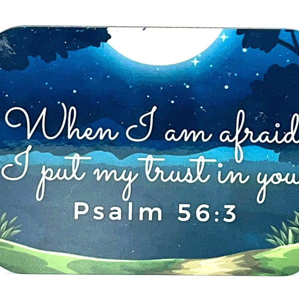 Psalm 56:3 2024 JW Year Text Magnet Night Sky 2.5" X 2"