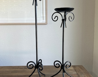 Set of 2 Freestanding Candle Holders