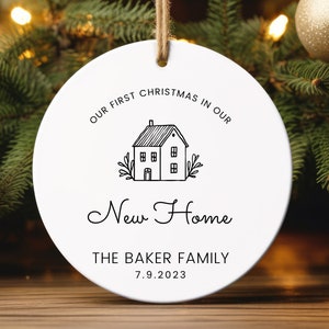 Personalized New Home Ornament First Christmas in Our New Home Ornament New House Christmas Custom Ornament New Home Christmas Ornament
