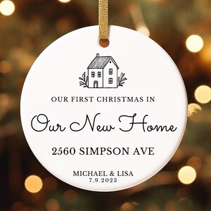 First Christmas New Home Ornament Personalized First Christmas in Our New Home Ornament New House Christmas Ornament New Home Ornament