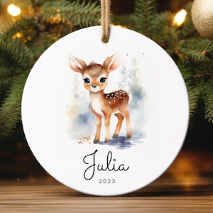Girls Christmas Ornament Personalized Girl Ornament Cute Christmas Ornament Gift for Girl Custom Christmas Keepsake Kid Ornament