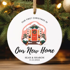 Personalized New Home Ornament First Christmas in Our New Home Ornament New House Christmas Custom Ornament New Home Christmas Ornament