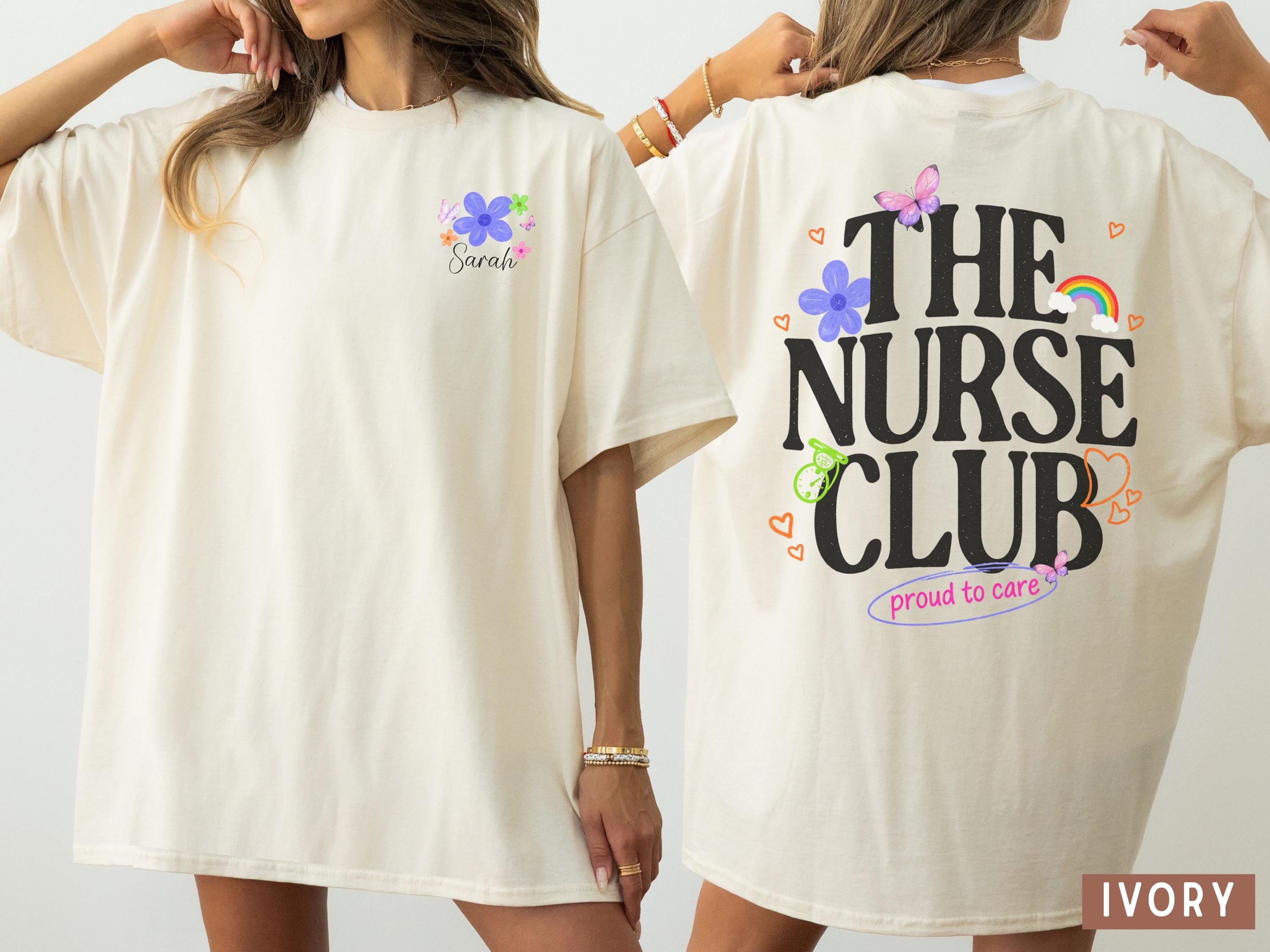 The Nurse Club Sweatshirt, Nurse Crewneck Gift, Cute Nurse Shirt, Nursing Student Gift, Healthcare Worker Trendy Sweatshirt