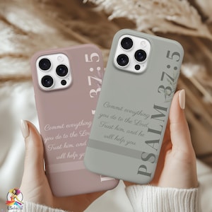 Christian Bible Verse MagSafe iPhone Case, Minimalist Pastel Scripture Cover, Custom Faith Gift For iPhone 17 16 15 14 13 12 Pro Max