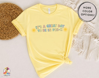 Oh Hey Pre-K Shirt, It's A Great Day To Be In Pre-K Tee, Preschool Teacher Shirt, Cute Back to School Teacher Gift Tee