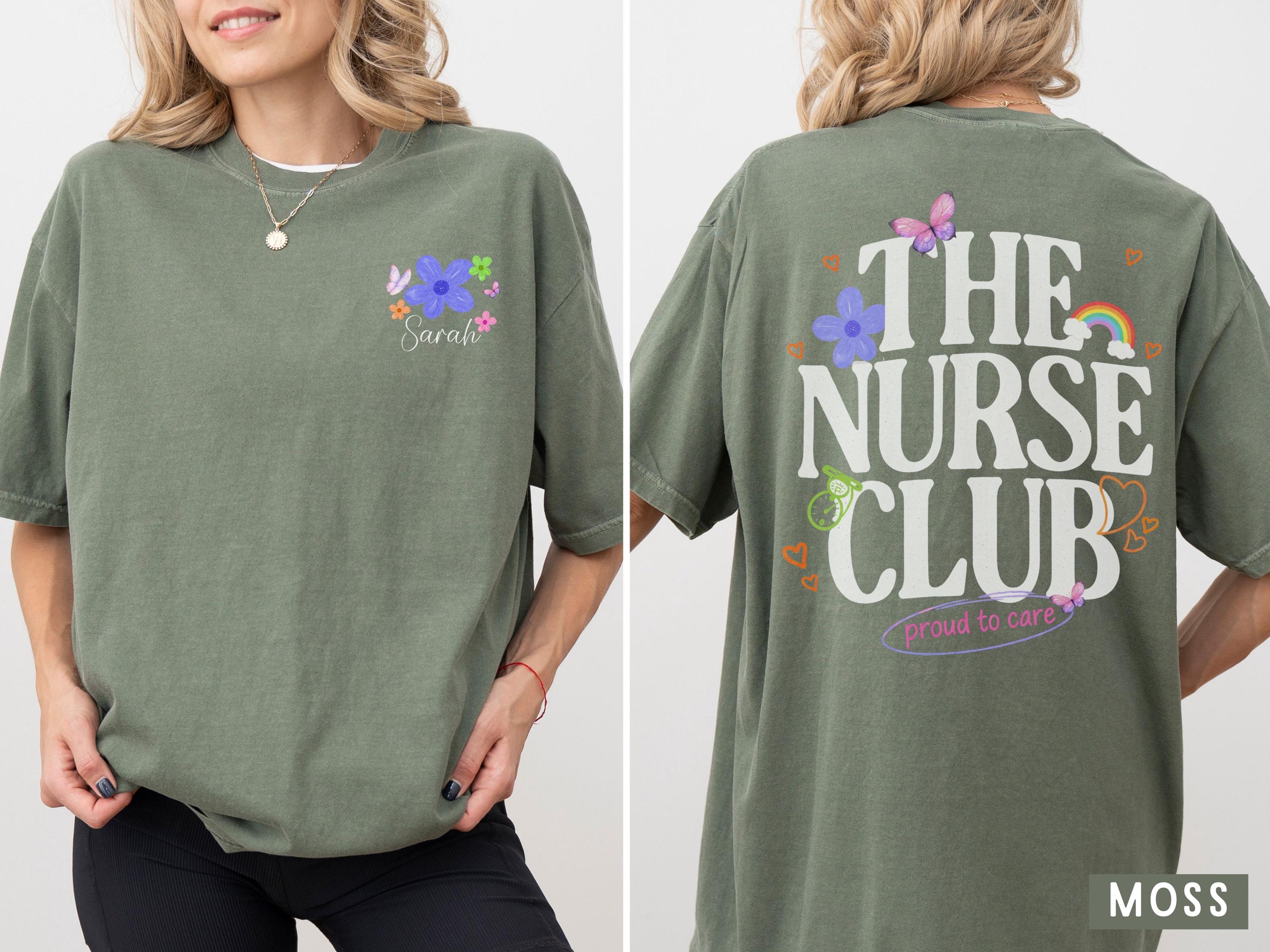 The Nurse Club Sweatshirt, Nurse Crewneck Gift, Cute Nurse Shirt, Nursing Student Gift, Healthcare Worker Trendy Sweatshirt