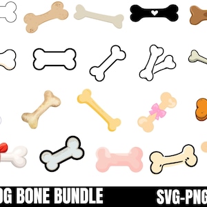 Dog Bone Svg, Dog Bone Digital, Dog Bone Png Clip Art. Vector Cut file for Cricut, Silhouette, Png