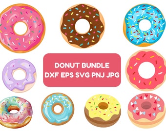 Sprinkle Donut SVG: Geschichtete Donut-Schnitt-Datei (Kommerzielle Nutzung)