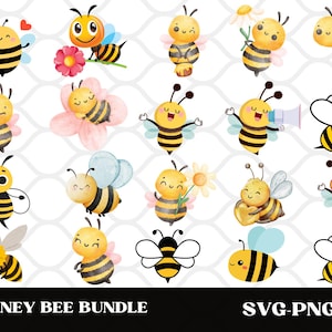 Bee Svg bundel, Bee Hive Svg, Bee Png, honingraat Svg, Bee Clipart, Queen Bee Svg, Honey Bee Svg, schattige Bee Svg