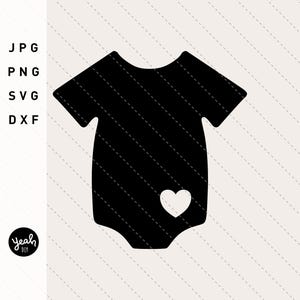 BABY BODY illustratie voor kaarten + papercuts voor geboorte baby shower download voor printer, snijmachine en plotter digitaal bestand DIY