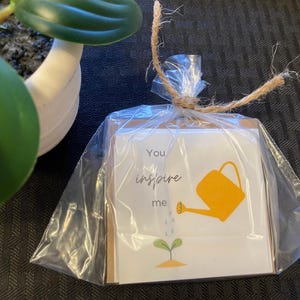 Mini 3” CARD Pack-“You Inspire Me” Homemade Cards + Mini  Envelopes Pack