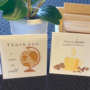 Mini 3” CARD Pack-“Inspirational Quotes” Homemade Cards + Mini  Envelopes Pack