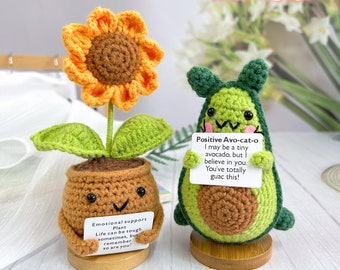 Emotional Support Crochet Bee Plush - Handmade Gift With Thank You Card For Women, Friends, Coworkers - View #11