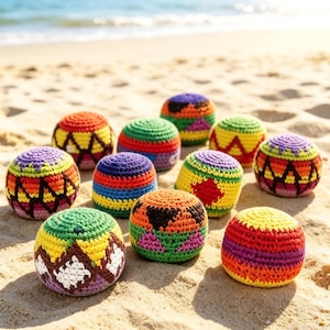 Pelota de malabares de ganchillo hecha a mano, pelotas de fútbol tejidas, pelota para jugar con los pies, juguete antiestrés, pelotas para jugar al aire libre, juguete para campamentos de verano para niños y adultos.