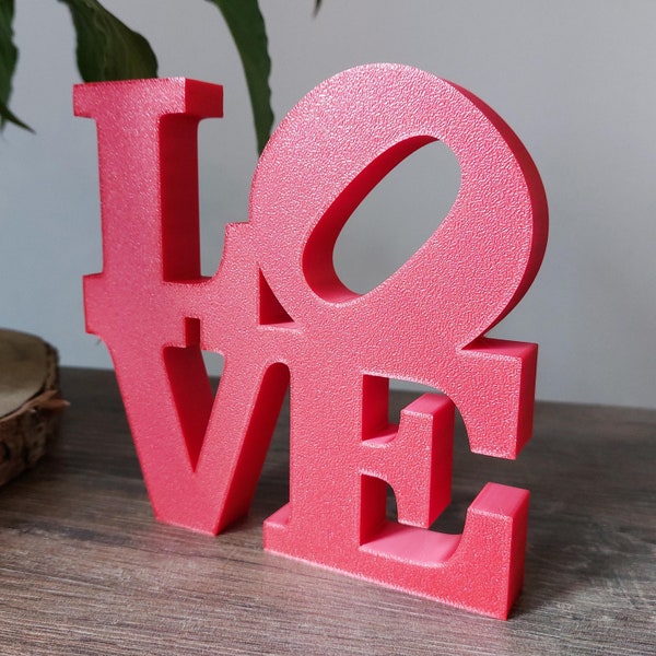 Mot LOVE - Lettres décoratives - Décoration maison - Impression 3D