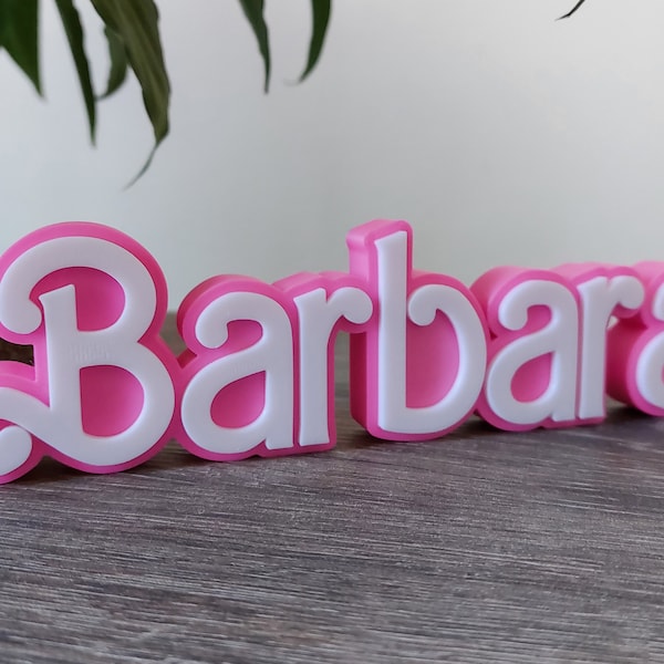 Personalized 3D name "Doll" style - Personalized nameplate - Name plate - 3D printing