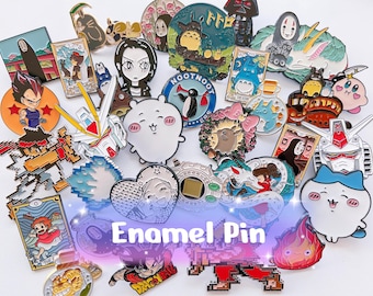 Anime Character Pin Badge l Miffy Snoopy Sesame Street Miyazaki Totoro