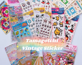 Tamagotchi Vintage Sticker | Rare Original Stickers | Connection V3 Decoration Sticker | Mini Folder | Memo