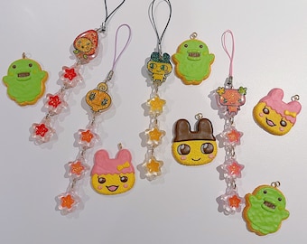 Tamagotchi vintage items | Pouch Pencil Case | Tamagotchi Clip | Tama deco |Tama Cookie Keychain | Tmgc phone strap | vintage sticker